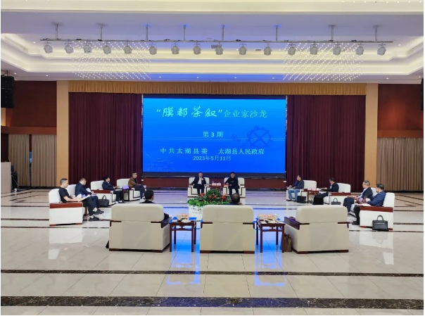 县领导与汪周平等共话发展
